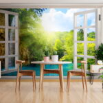 Wall murals Open window to nature's serenity.
