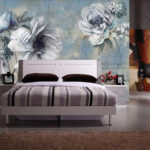 Wall murals Painting of flowers and notes