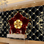 Wall murals Elegant patterns with a floral twist