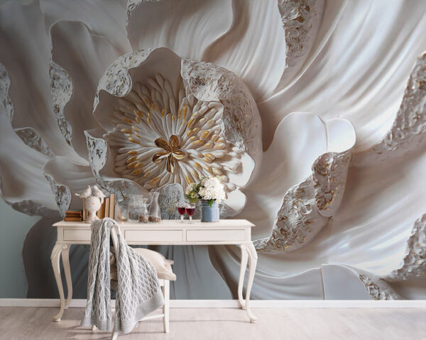Wall murals Delicate petals in soft hues