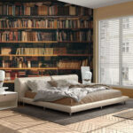 Wall murals Row of books on a shelf