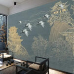 Wall murals Bird flying in the air