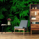 Wall murals Group of green leaves