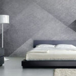 Wall murals Grey and white background with a pattern