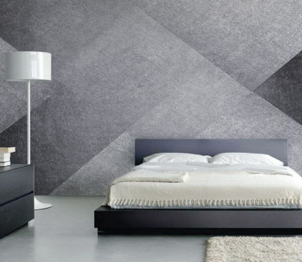 Wall murals Grey and white background with a pattern Wall murals Grey and white background with a pattern