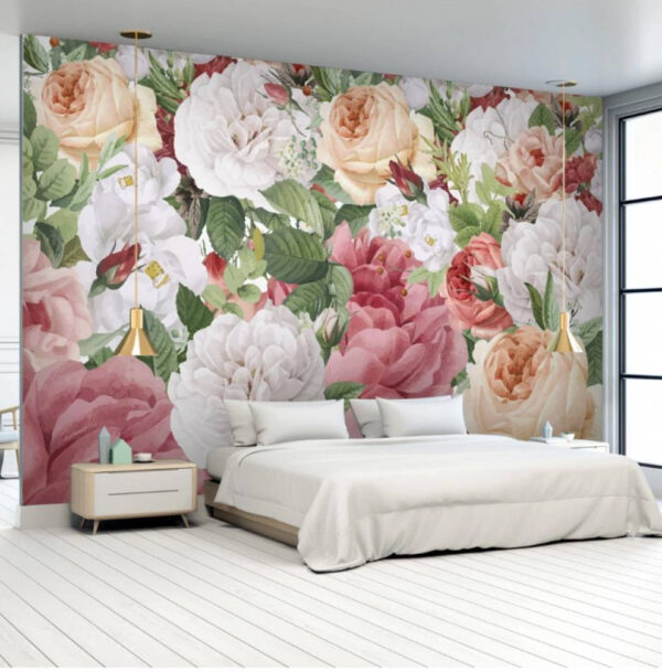 Wall murals Vibrant blooms in harmonious colors Wall murals Vibrant blooms in harmonious colors