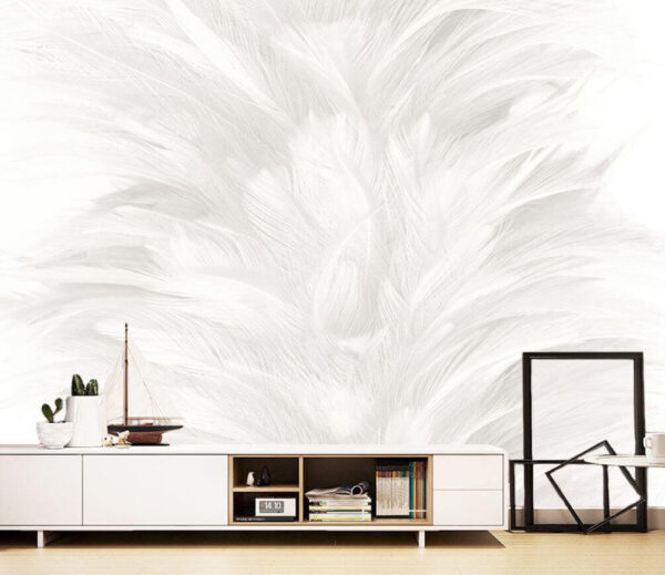 Wall murals Soft and delicate feather texture Wall murals Soft and delicate feather texture