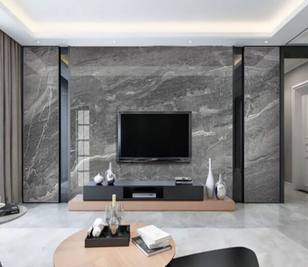 Gray marble texture with white veins Wall murals Gray marble texture with white veins
