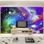 Wall murals Planets in the sky with stars
