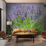Wall murals Lavender field in full bloom