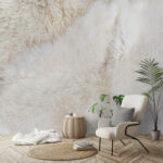 Wall murals Soft and inviting textured surface