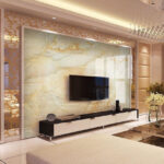 Wall murals Marble texture with warm tones.