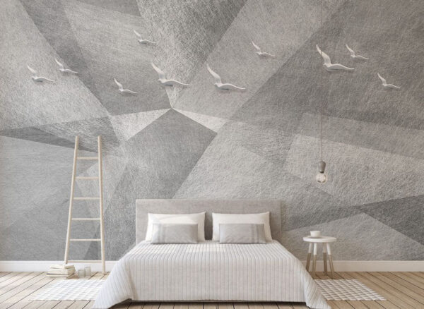 Wall murals Group of birds flying in the sky Wall murals Group of birds flying in the sky