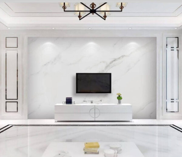 Wall murals White marble surface with black veins Wall murals White marble surface with black veins
