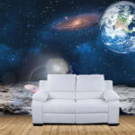 Wall murals Galaxy in space with stars