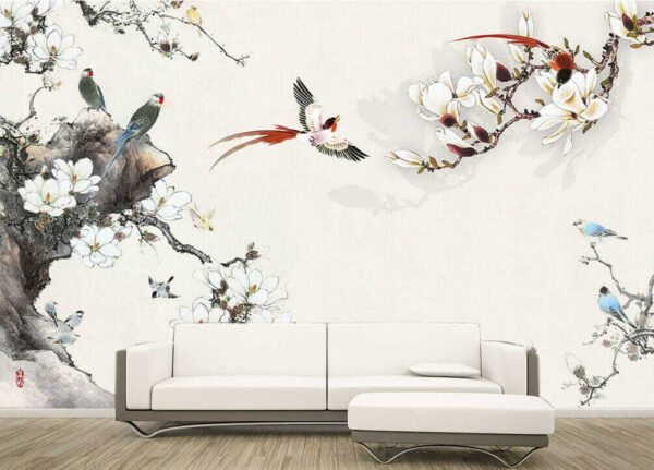 Bird sitting on a rock Wall murals Bird sitting on a rock