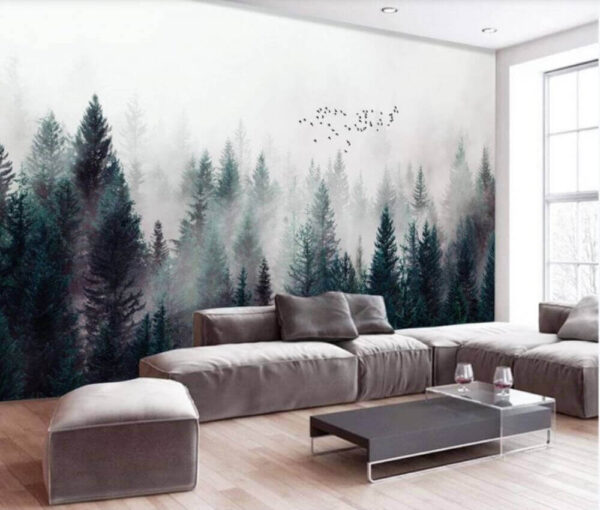 Flock of birds in the sky Wall murals Flock of birds in the sky