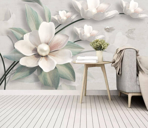 Wall murals Delicate blooms with soft hues Wall murals Delicate blooms with soft hues
