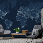 Wall murals Map of the world