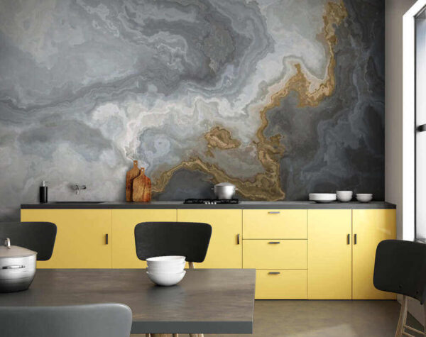 Wall murals Artistic swirls in soft hues Wall murals Artistic swirls in soft hues