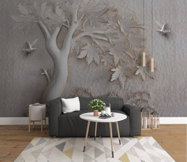 Wall murals Bird flying over a tree Wall murals Bird flying over a tree