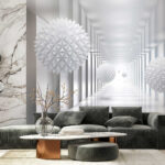 Wall murals White sphere with triangles