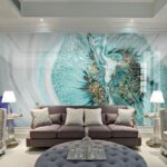 Wall murals Swirls of color and texture blend