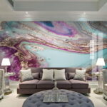 Wall murals Abstract swirls of vibrant colors