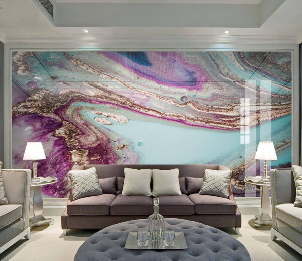 Wall murals Abstract swirls of vibrant colors Wall murals Abstract swirls of vibrant colors