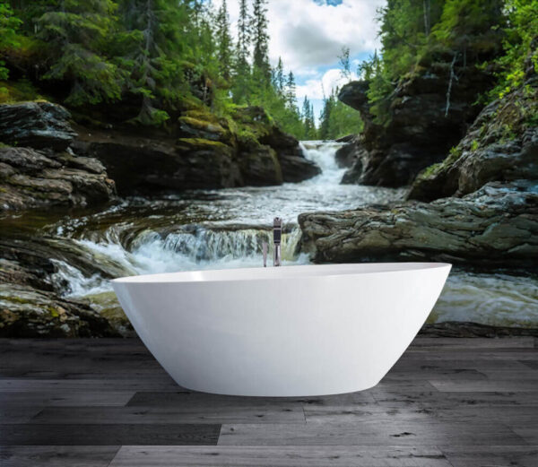 Wall murals River with rocks and trees Wall murals River with rocks and trees