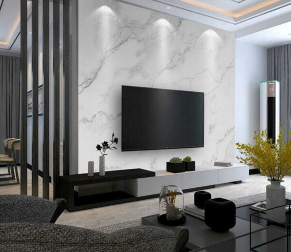 Wall murals White marble with subtle gray veins (SKU: u21721) Wall murals Wall murals White marble with subtle gray veins (SKU: u21721)