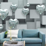 Wall murals Group of diamonds on a wall