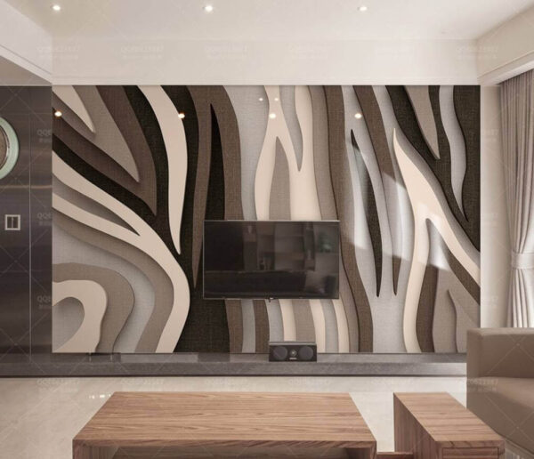 Abstract layered fabric texture art Wall murals Abstract layered fabric texture art