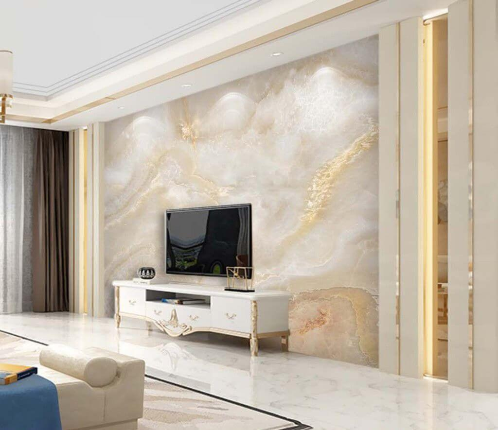 Wall murals Elegant marble texture with gentle hues : u20722