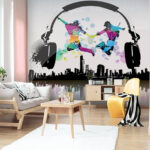 Wall murals Person jumping in the air