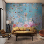 Wall murals Bird flying in the sky