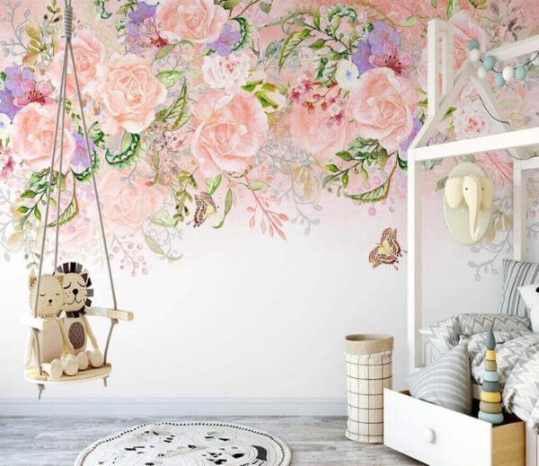 Wall murals Delicate blossoms in soft hues Wall murals Delicate blossoms in soft hues