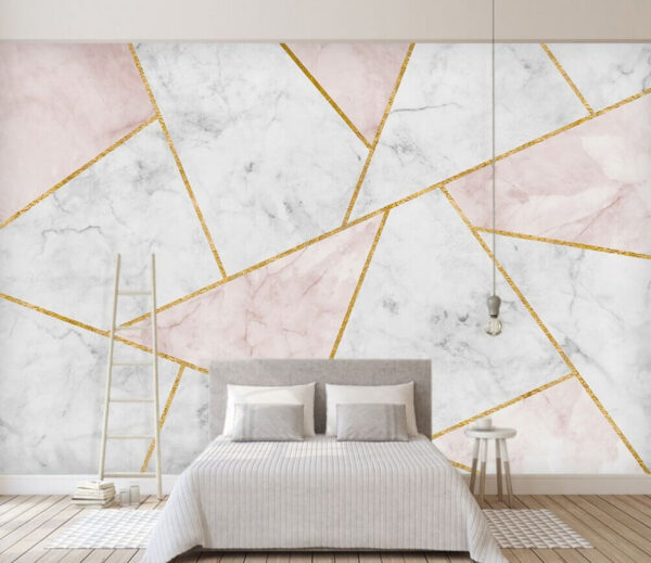 Wall murals Elegant marble and geometric design patterns Wall murals Elegant marble and geometric design patterns