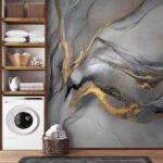 Wall murals Rivers of shimmering metallic hues