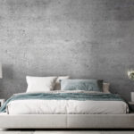 Wall murals Textured gray concrete wall surface.