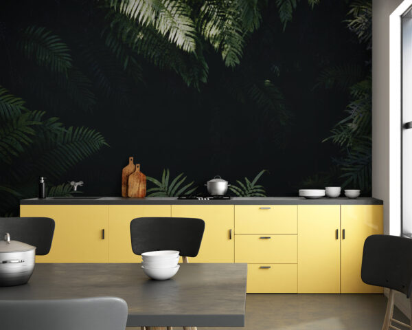 Wall murals Group of green leaves Wall murals Group of green leaves