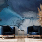 Wall murals Abstract ocean waves in motion.