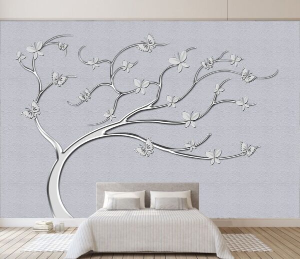 Wall murals Tree with butterflies on it Wall murals Tree with butterflies on it