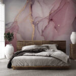 Wall murals Abstract watercolor with pastel tones