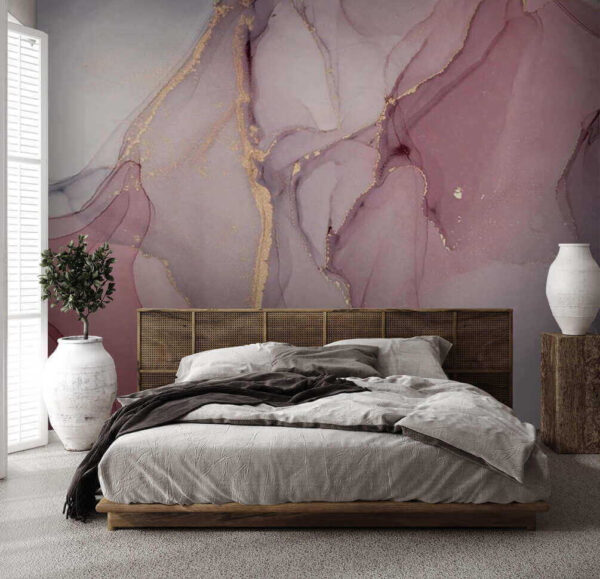 Abstract watercolor with pastel tones Wall murals Abstract watercolor with pastel tones
