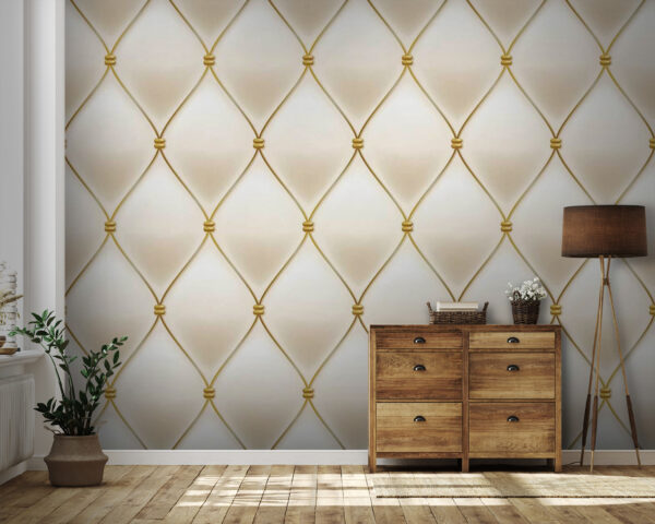 Wall murals Elegant fabric texture with diamond pattern Wall murals Elegant fabric texture with diamond pattern