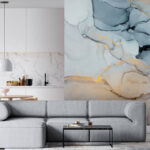 Wall murals Abstract swirls of soft colors