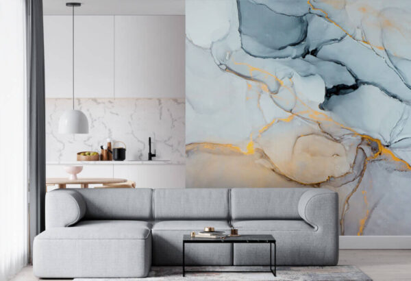Wall murals Abstract swirls of soft colors Wall murals Abstract swirls of soft colors