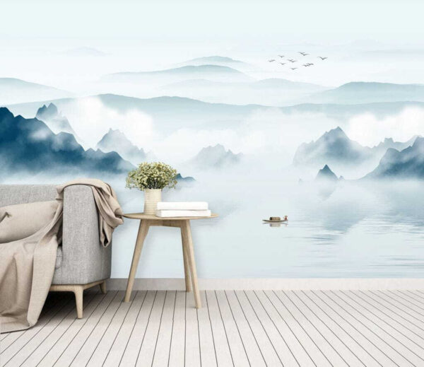 Group of birds flying in the sky Wall murals Group of birds flying in the sky