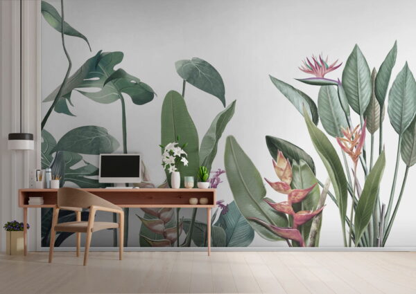 Wall murals Lush foliage design for nature lovers Wall murals Lush foliage design for nature lovers
